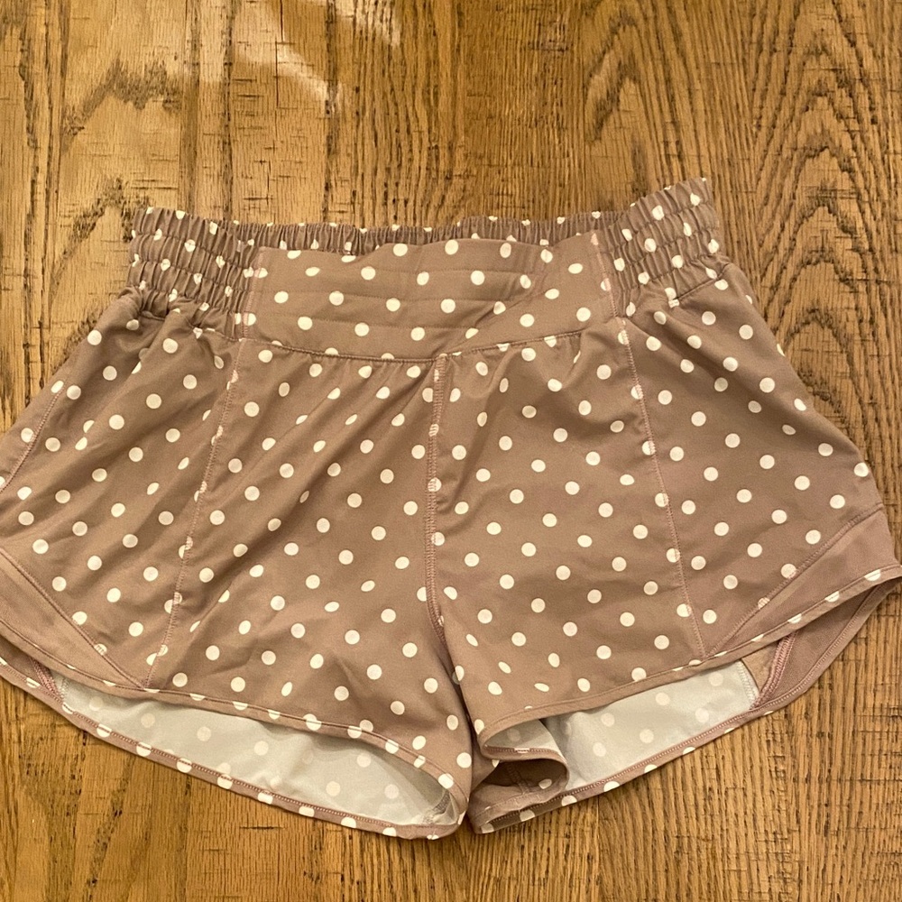 lululemon athletica Brown Polka Dot Athletic Shorts